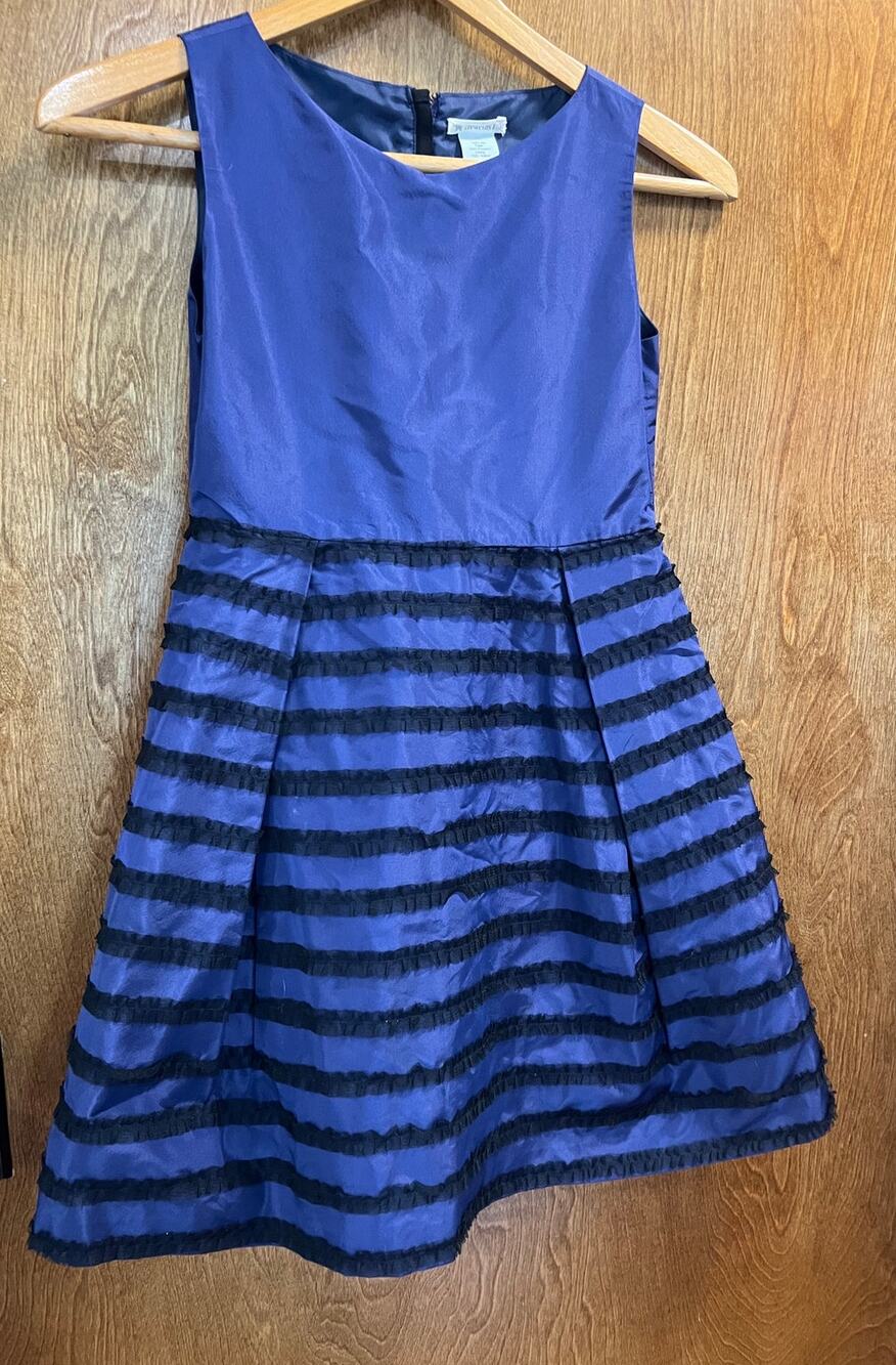 Crewcuts Girl's Royal Blue Taffeta Party Dress sze 10